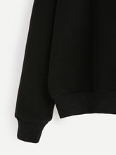Women long Sleeve Blouse Letter Print Sweatshirt Pullovers